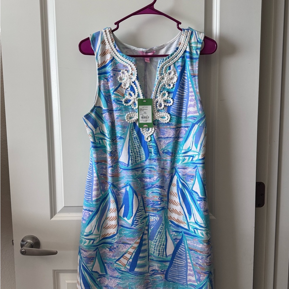 Lily Pulitzer Colorful Sailboat Print Dress